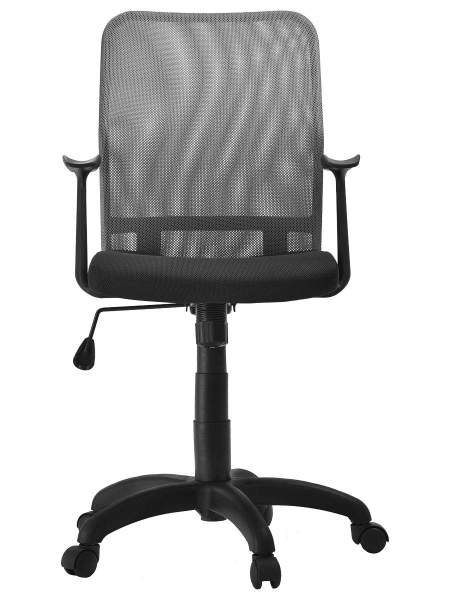 Компьютерное кресло ALFA PL (PL600, T, TG, на колёсиках, чёрный, TW9 чёрный - сетка S11 чёрная)